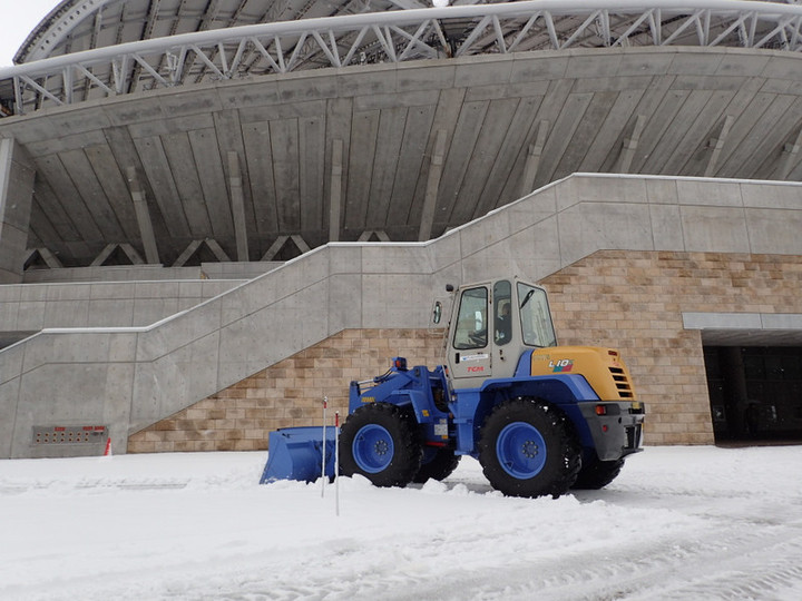 ビッグスワンスタジアム : 雪のデンカスタジアム